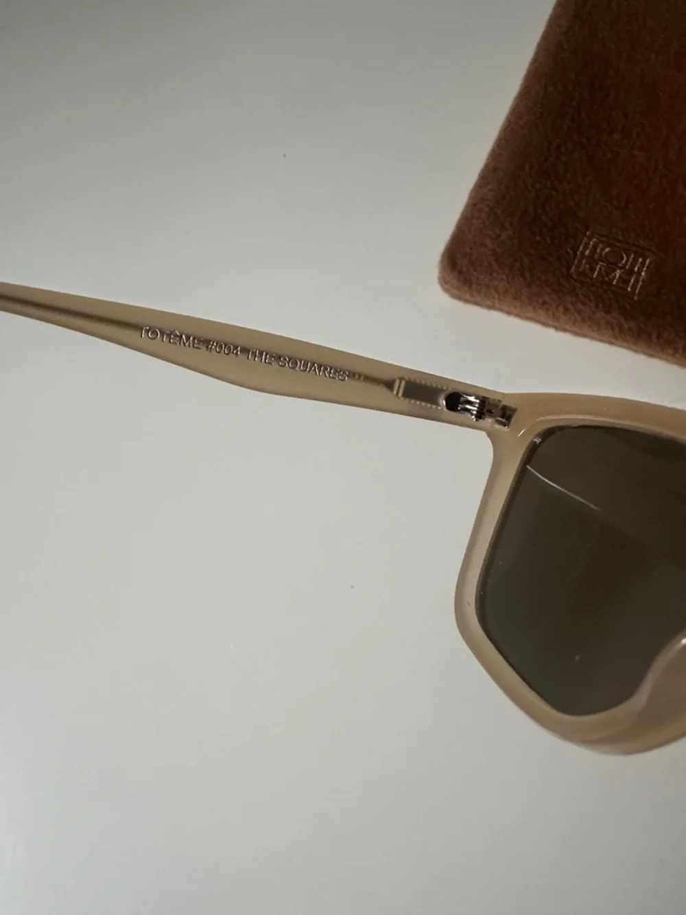 Toteme beige tan the square sunglasses - Picture 2 of 7